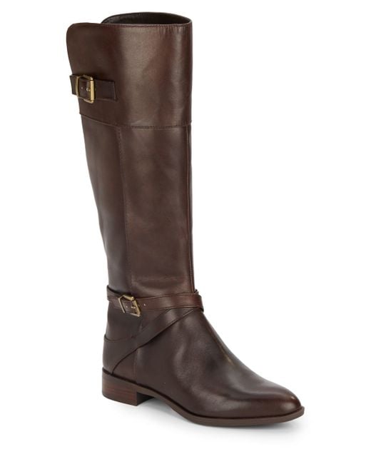 Saks fifth avenue Noah Leather Boots in Brown (fudge) - Save 86% | Lyst