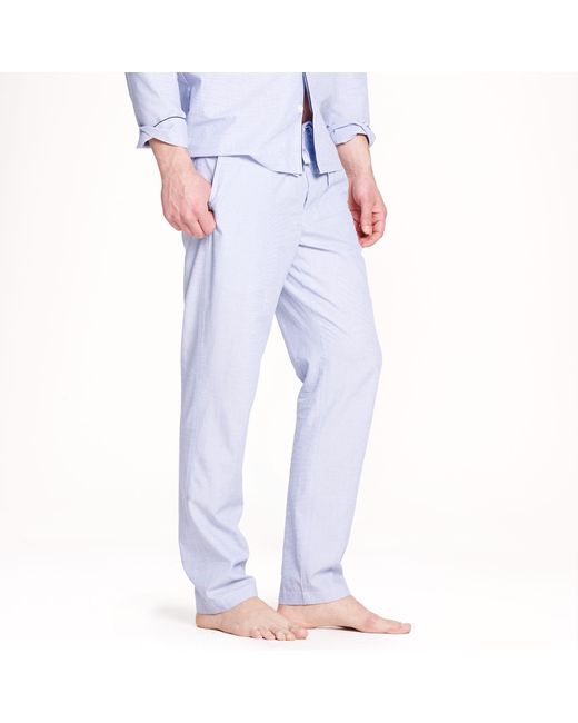 J.crew Cotton Poplin Pajama Set in Blue for Men (bold peri) Lyst