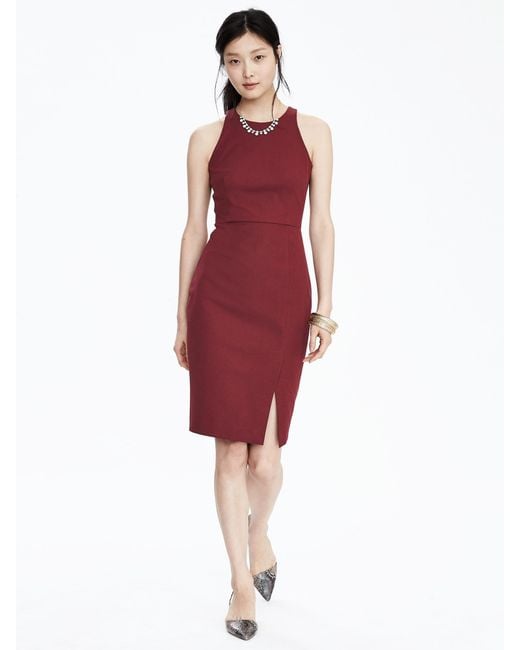 Leather sheath dress banana republic dress piece