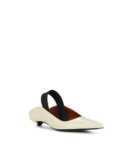 Proenza Schouler Patent Leather Slingback Mules in White - Save 70% - Lyst
