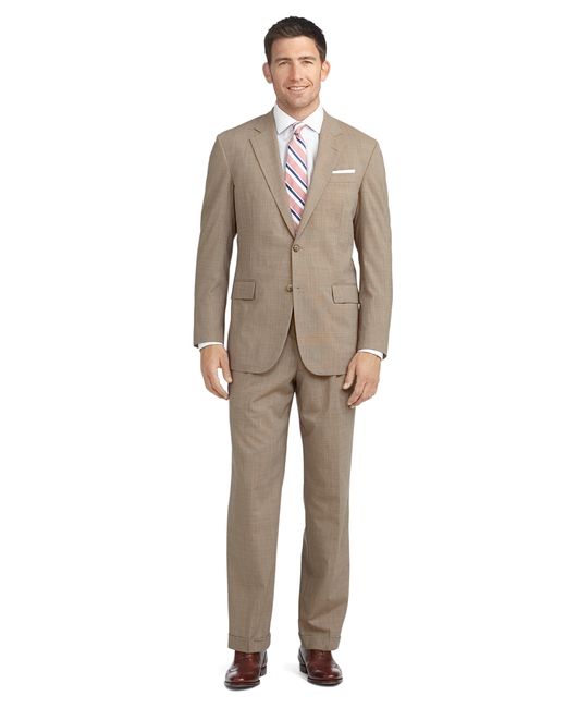 Brooks brothers Brookscool® Madison Fit Tic Suit in Natural for Men | Lyst