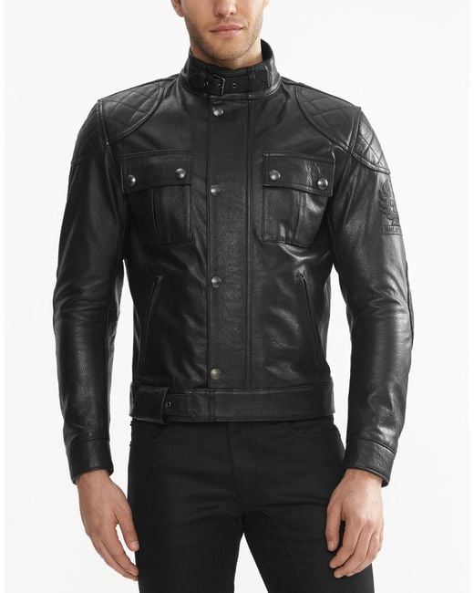 Belstaff Brooklands Motorcycle Jacket in Black for Men | Lyst