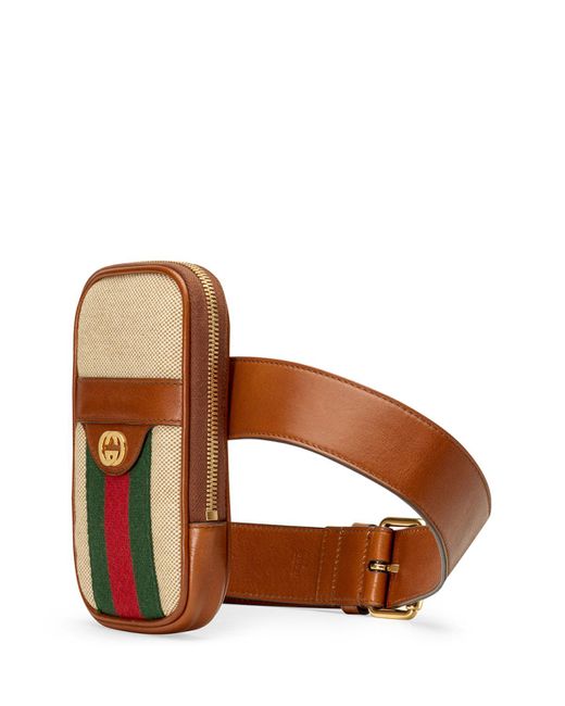 Gucci Men&#39;s Vintage Canvas Web Belt Bag in Natural for Men - Lyst