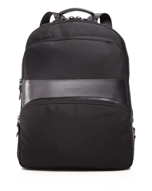 Longchamp Nyltec Backpack in Black for Men | Lyst
