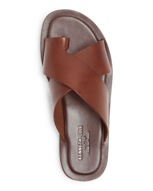 mens leather toe ring sandals