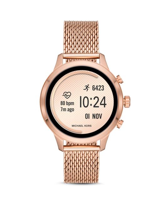 michael kors runway rose gold smartwatch