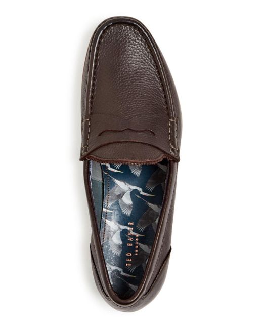 Ted Baker Men's Shornal Leather Penny Loafers in Brown for Men - Lyst