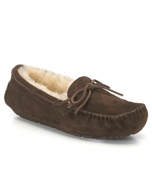 Lyst - Ugg Shearling Slipper Moccasins - Dakota in Brown