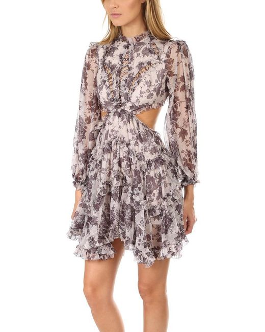 zimmermann juno panelled tie dress