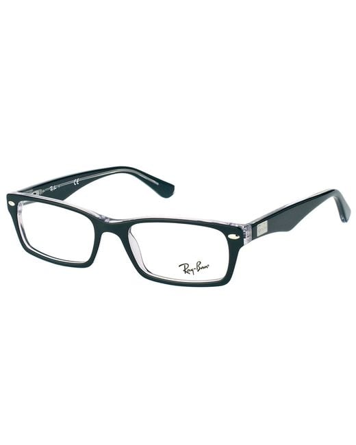 Ray-ban Rectangle Plastic Eyeglasses in Black Lyst