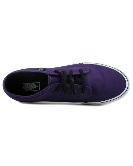 Vans 106 Volcanized Round Toe Canvas Skate Shoe in Purple for Men Lyst