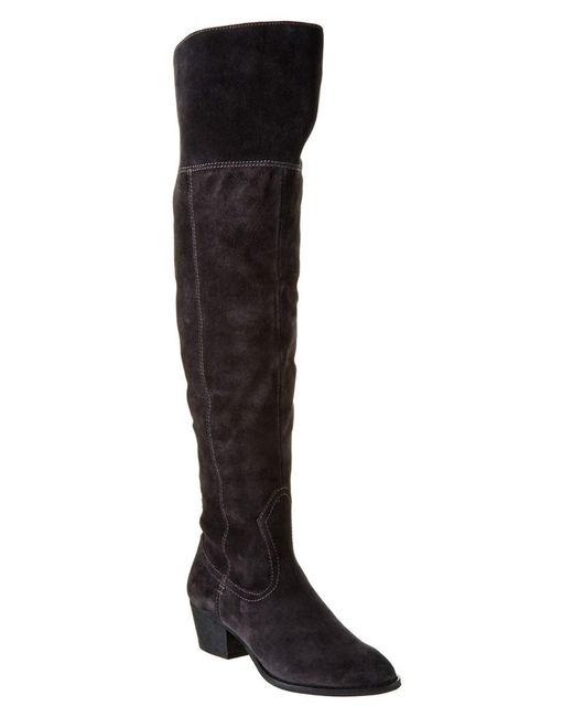 Dolce vita Silas Suede Over-the-knee Boot in Black | Lyst