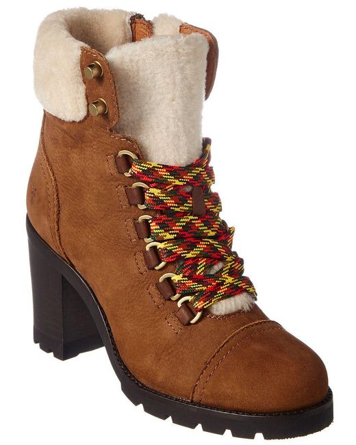 leather & nylon hiker booties