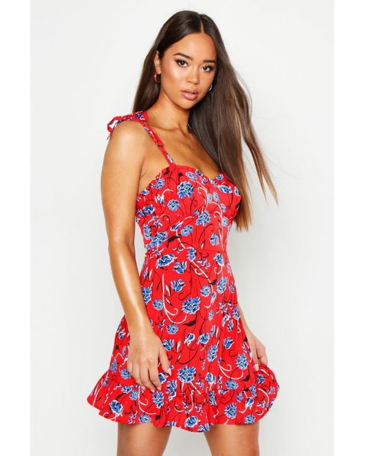 Ruffle Bust Dress
