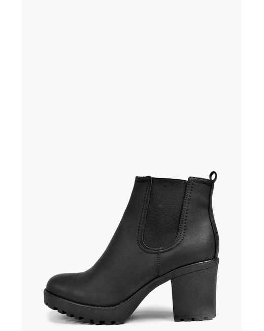 cleated chelsea boot