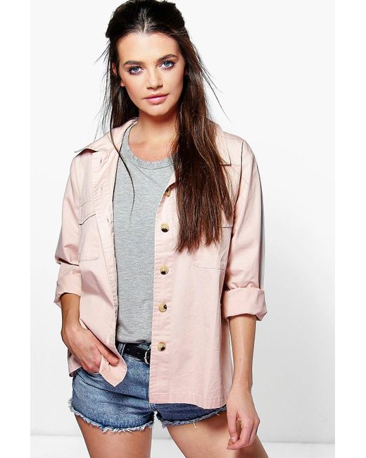 boohoo utility shirt