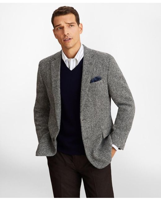 Brooks Brothers Slim Fit Harris Tweed Sport Coat in Light Grey (Gray ...