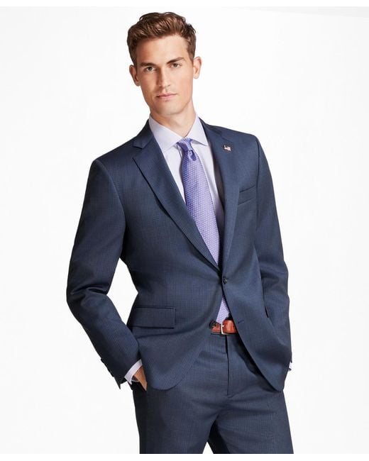 Brooks brothers Regent Fit Screen Weave 1818 Suit in Blue for Men | Lyst