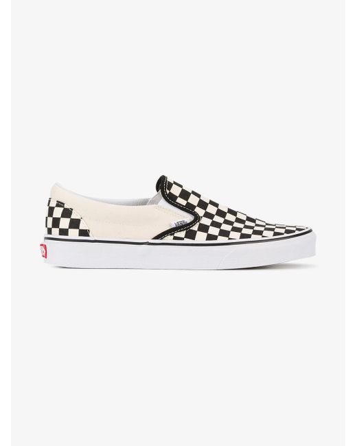 Vans Checkerboard Slip-on Sneakers in White for Men - Save 10% | Lyst