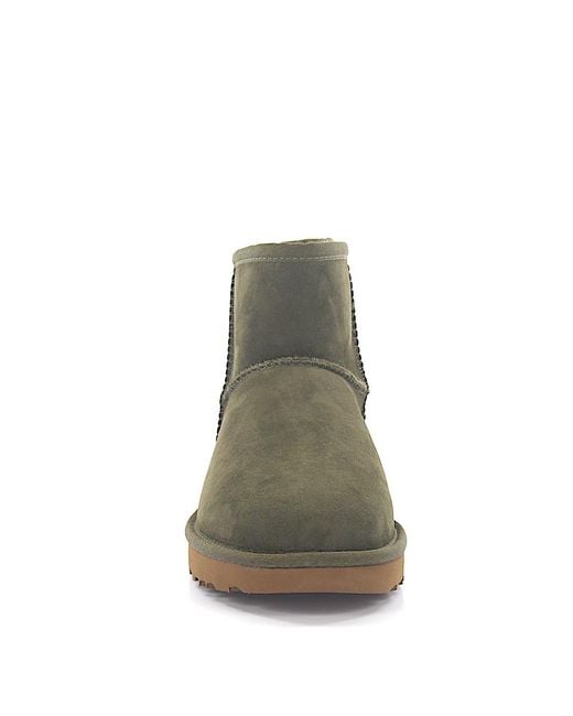 suede olive green boots
