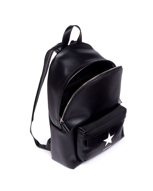Givenchy Small Star Appliqué Leather Backpack in Black for Men | Lyst