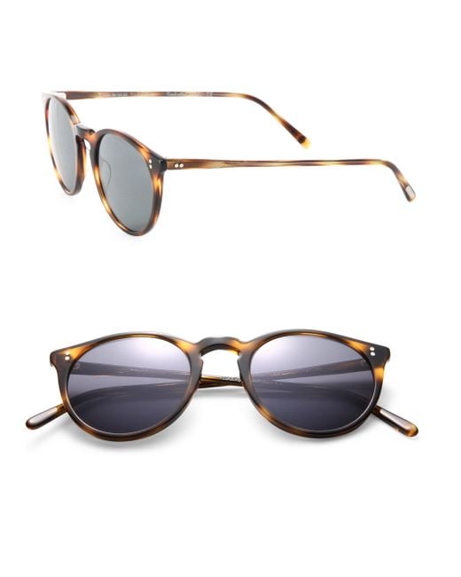 Oliver Peoples The Row For Oliver Peoples Omalley Nyc 48mm Round Sunglasses In Black Lyst 2755