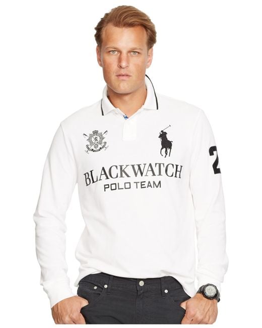 black watch shirt white