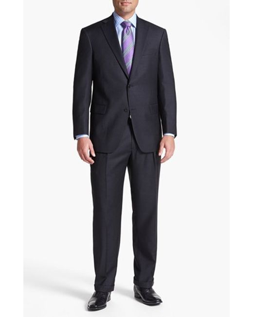 Hart schaffner marx 'chicago' Classic Fit Worsted Wool Suit in Gray for ...