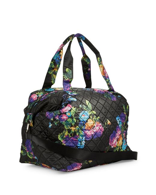 Steve madden Bquilt Active Weekender in Black (Black Multi Floral ...