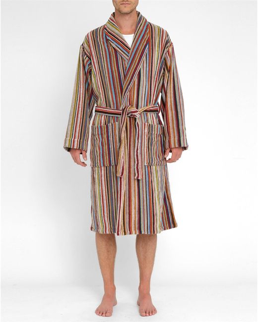 Paul smith Terry Ps Stripes Bath Robe in Multicolor for Men | Lyst