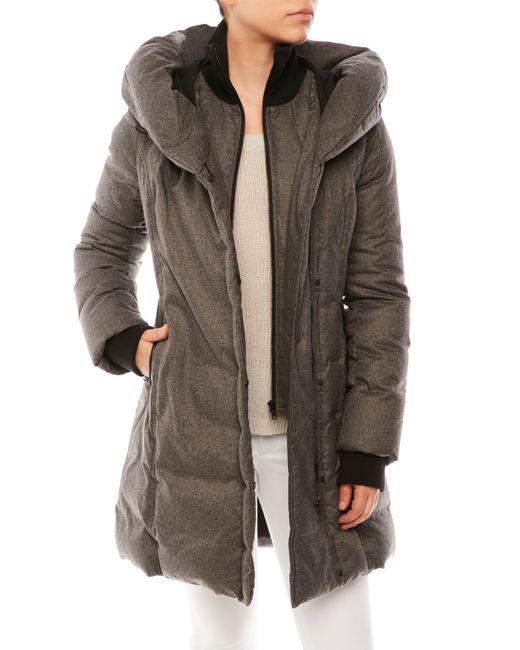 Soia & kyo Grey Camyl Down Coat in Gray (Grey) - Save 46% | Lyst