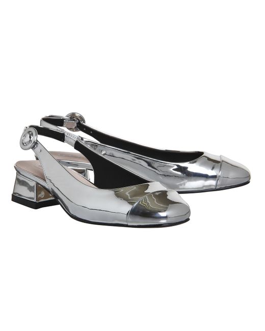 toe cap slingbacks