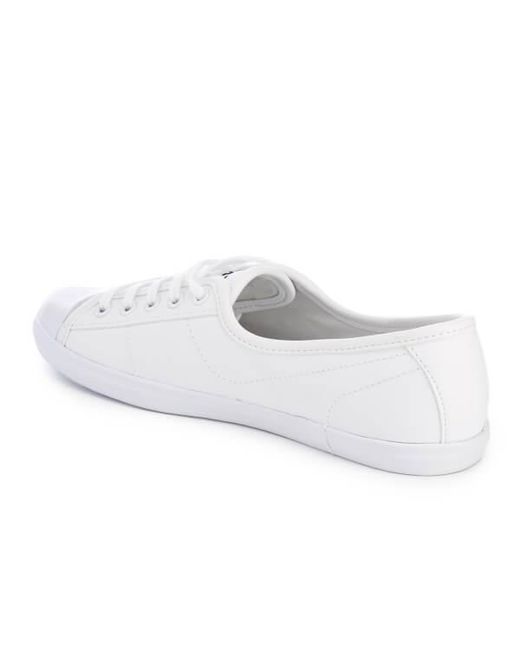 Lyst - Lacoste Women's Ziane Leather Chunky Pumps in White