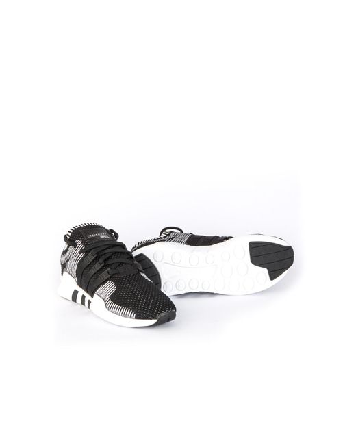 Lyst adidas Originals EQT Support ADV primeknit negro / blanco en Lyst adidas Originals EQT Support ADV primeknit negro / blanco en