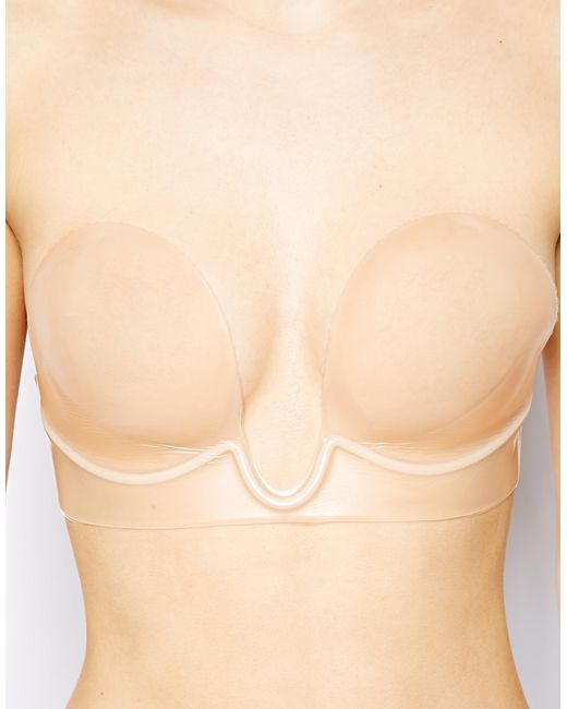 Fashion Forms Body Sculpting U Plunge Backless Strapless Bra In Beige