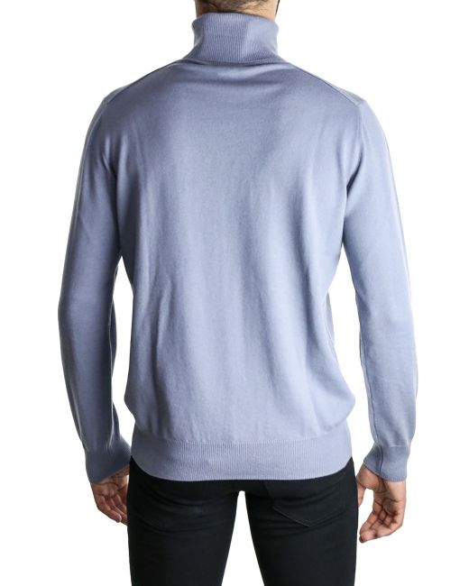 Lanvin Light Blue Turtleneck Sweater in Blue for Men | Lyst