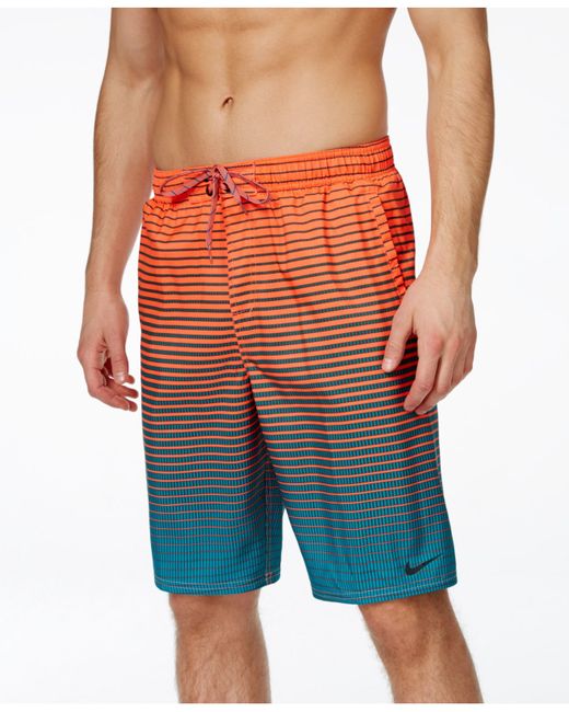 Nike Performance Quick Dry Swim Trunks in Orange for Men (Bright ...
