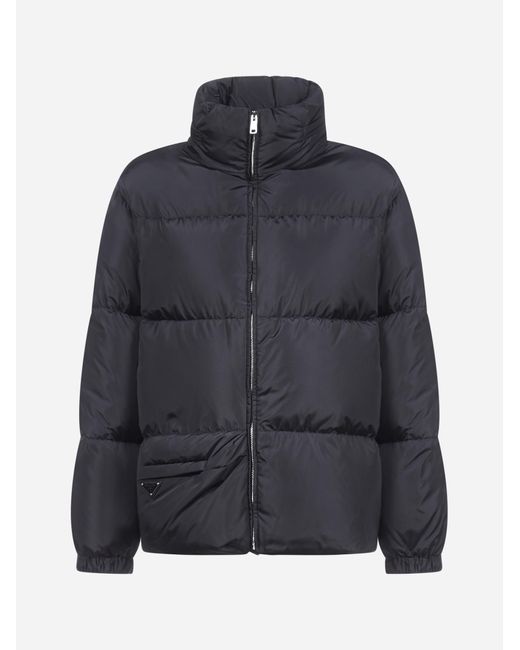 Prada Synthetic Down Jacket With Fanny Pack-pocket - Lyst