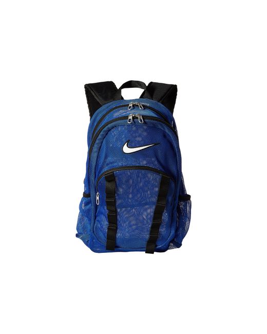 light blue nike mesh backpack