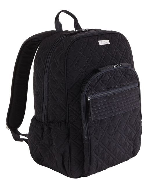 Vera bradley Quilted Campus Backpack in Black Lyst