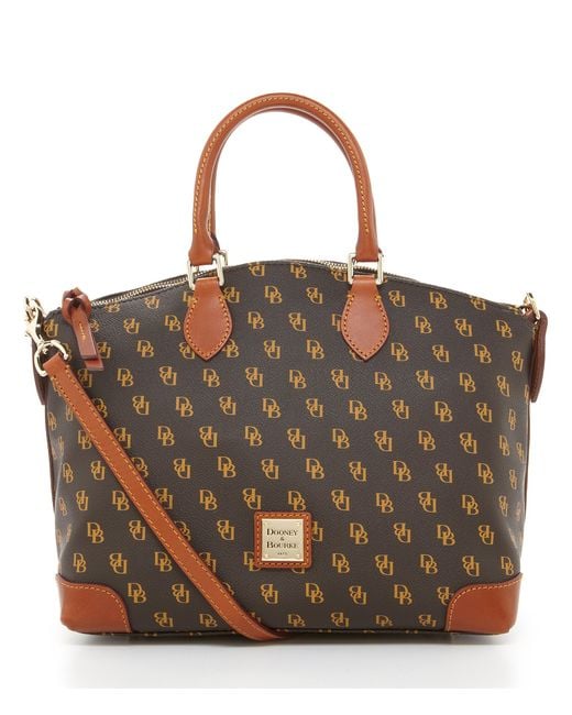 dooney and bourke brown satchel