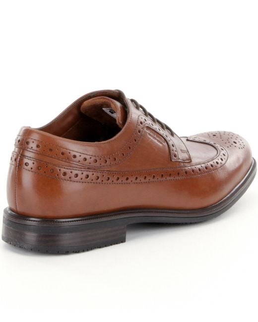 rockport brown dress shoes