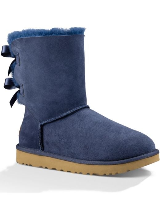 Ugg Ugg 'bailey Bow Ii' Boot in Blue - Save 46% | Lyst