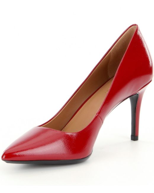 calvin klein red high heels