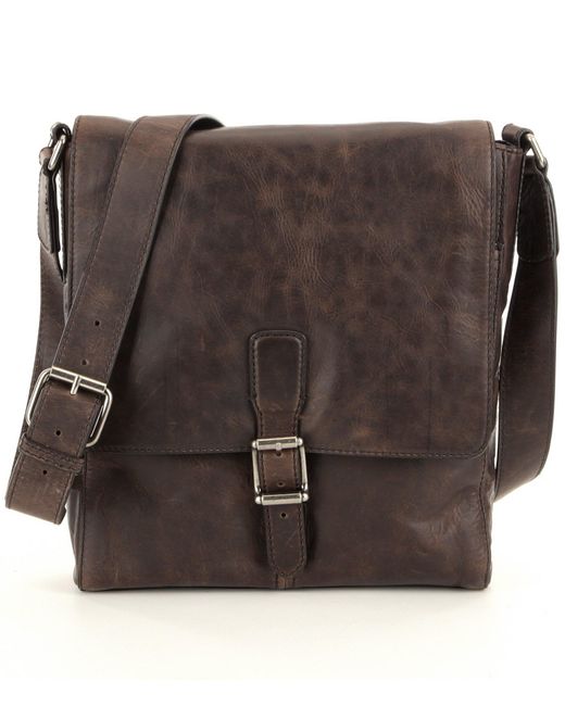 Frye Logan Small Messenger Bag in Brown for Men | Lyst