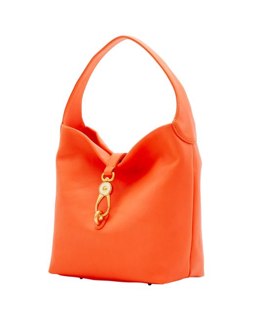 dooney and bourke florentine logo lock shoulder bag