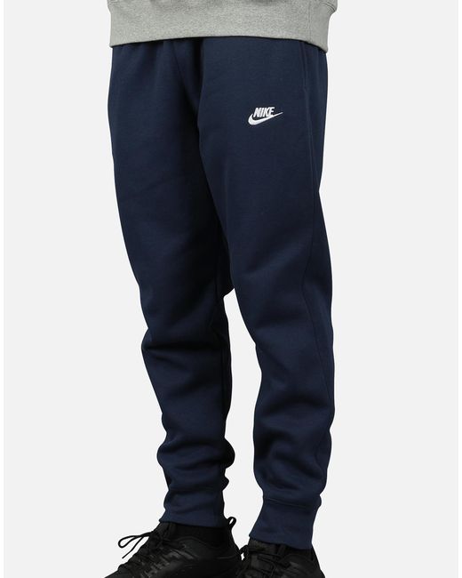 Nike Nsw Club Fleece JOGGER Pants in Navy (Blue) for Men - Lyst