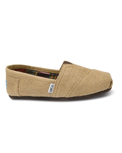 Toms Natural Burlap Women's Classics in Beige (Natural) | Lyst