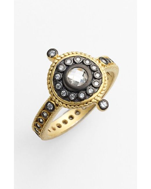 Freida rothman 'hamptons' Nautical Compass Ring in Gold (GOLD/ GUNMETAL