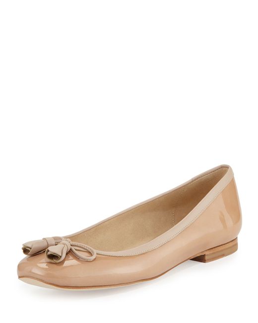 stuart weitzman tulip bow flats